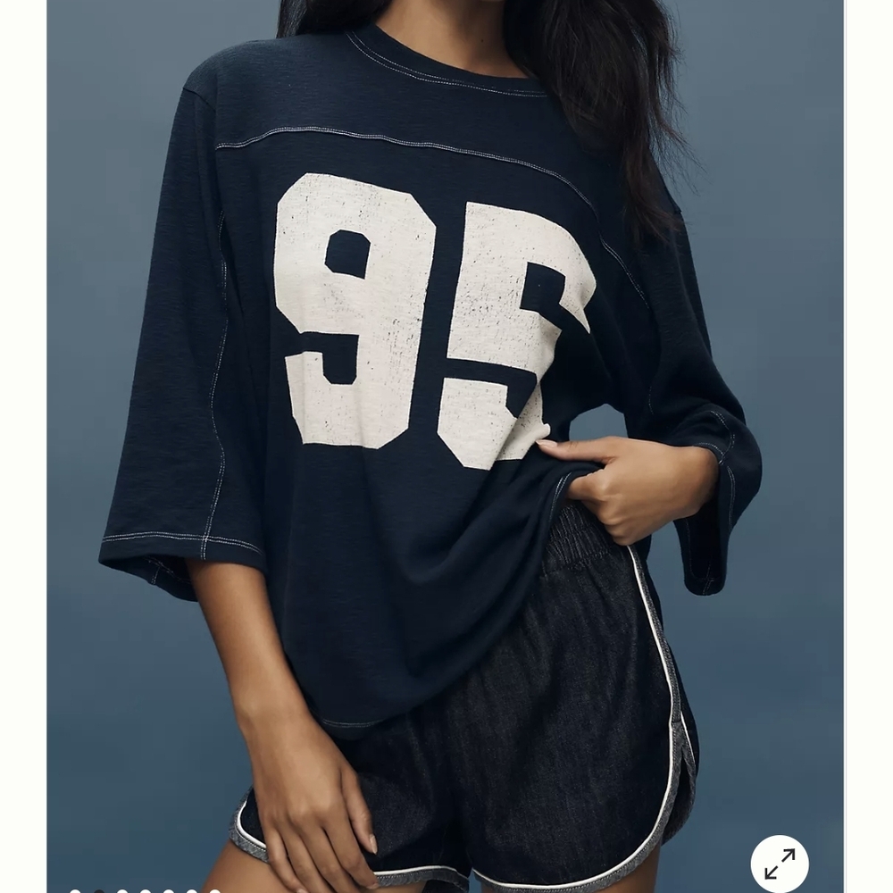 Pilcro 3/4 Sleeve Varsity Tee